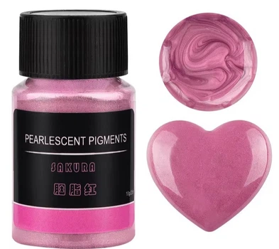 Декоративный сухой пигмент перламутровый розовый 10 гр для эпоксидной смолы (2417)