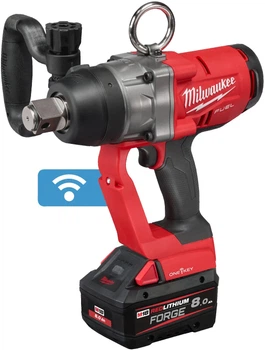 Гайковерт акумуляторний Milwaukee 1'' , M18 ONEFHIWF1-802X, 2400 Нм (+зар.устр., 2 акум. Х 8 Аг, HD кейс) FORGE (4933499254)