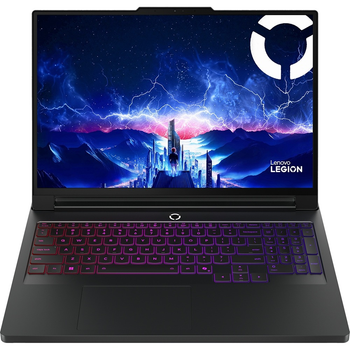 Ноутбук Lenovo Legion Pro 7 16IAX10H (83F5004BRM) Eclipse Black / 16" OLED WQXGA 240 Гц / Intel Core Ultra 9 275HX / RAM 64 ГБ / SSD 1 ТБ / RTX 5080, 16 ГБ / DOS