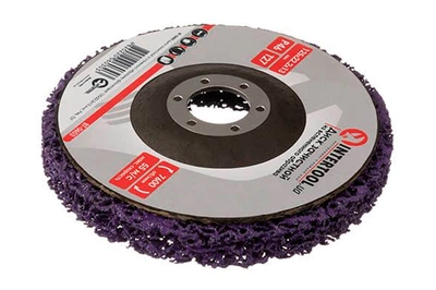 Диск зачистной вспененный Intertool 125 x 13 мм x P46 фиолетовый (BT-0603)