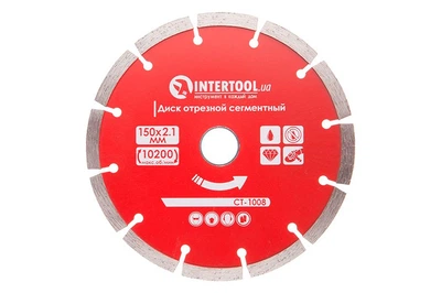 Диск алмазный Intertool 150мм x 22-24% сегмент PRO (CT-1008)