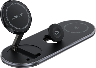 Бездротовий зарядний пристрій Acefast E19 Wireless QI 3in1 15W Black (6974316283096)