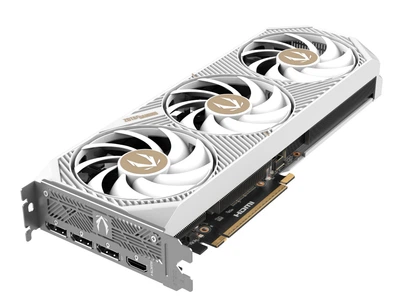 Відеокарта Zotac PCI-Ex GeForce RTX 5070 AMP White Edition 12GB GDDR7 (192bit) (2587/28000) (HDMI, 3 x DisplayPort) (ZT-B50700FQ-10P)