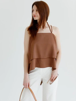 Топ женский ARTKNIT Fashion One Size Коричневый (4823093472815)