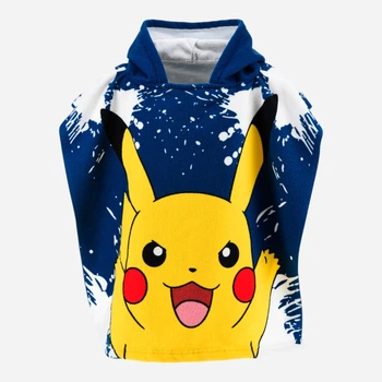 Дитячий рушник-пончо для хлопчика Disney Pokemon YE18178 55х110 см Наві (3609087657526)