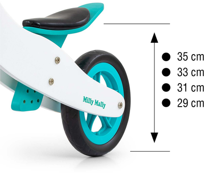 Біговел Milly Mally 2-в-1 Cool Classic Mint (5901761129830)