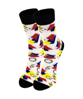 Оригинальные женские носки с узором Zila от MK SOCKS (36-39) Многоцветный P-1002-B