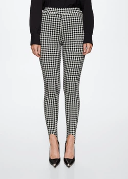 Легінси MANGO Grazia Чорно-білий S 37075763