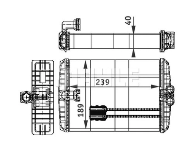 Радiатор опалення MAHLE (AH110000P)