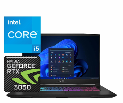 Ноутбук (2024) игровой MSI Katana 17 i5-12450H/ 32GB / 1TB/ RTX3050 / 17.3" 144Hz