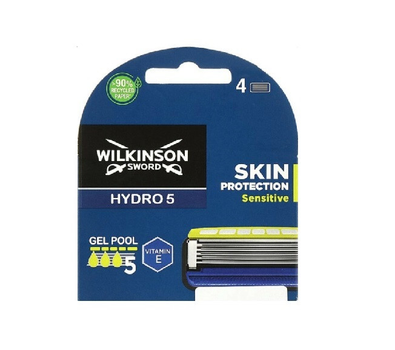 Змінні картриджі для гоління чоловічі Wilkinson Sword Hydro 5 SKIN Sensitive 4 шт