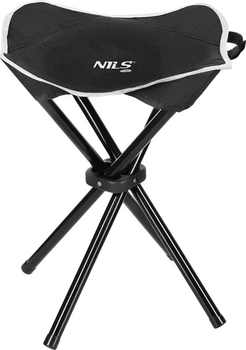 Туристичний табурет Nils Camp NC3010 Black (5907695545227)