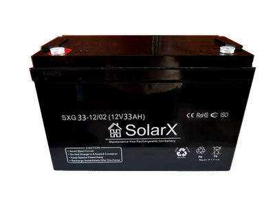 Гелевий акумулятор SolarX SXG 33-12