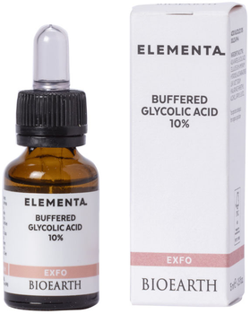 Serum do twarzy Bioearth Elementa Exfo Kwas glikolowy 10% regenerujące 15 ml (8029182011217)