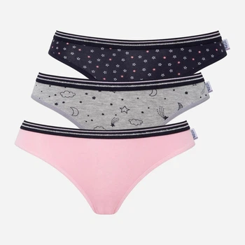 Набор трусиков слипов женских хлопковых U.S. Polo Assn 66422 42 3 шт Комбинированный (8680557419542)
