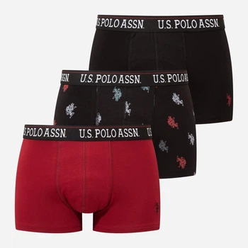 Набір трусів боксерів чоловічих бавовняних U.S. Polo Assn 80528 XL 3 шт Комбінований (8680557451771)