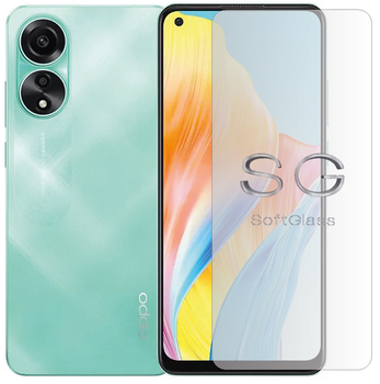 Бронепленка для Oppo A78 на экран износоустойчивая полиуретановая SoftGlass