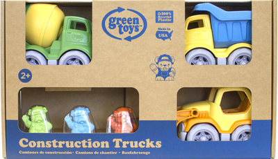 Ігровий набір Green Toys будівельних вантажівок 3 шт CST3-1209 (816409012090)
