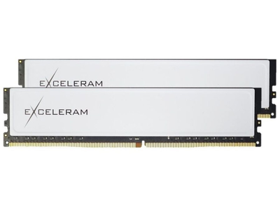 Модуль пам'яті Exceleram 16 GB (2x8GB) DDR4 3200 MHz Black&White White Sark (EBW4163222AD)