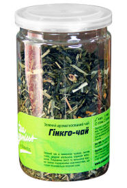 Чай зеленый гений Гинкго-Теа в банке из 100 г