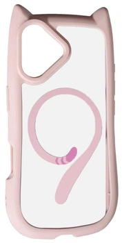 Чехол Cat Case для iPhone 16 / чехол на айфон с поддержкой MagSafe / pink sand