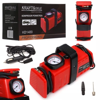 Автомобильный компрессор 12в для подкачки колес шин 12/230В Kraft&Dele KD1489