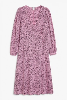 Платье Monki 36 розовый цветы 2051135446