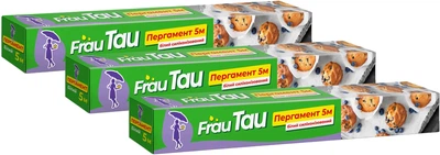 Упаковка пергаменту для випічки Frau Tau білий 5 м х 3 шт (4820195508268_3)