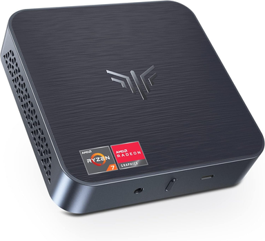 Мини ПК NiPoGi AM02 PRO / AMD Ryzen 7 5700U / RAM 16GB / SSD 512GB / HDMI / LAN / Wi-Fi 6 / Bluetooth 5.2 / Windows 11 / Black