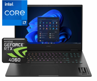 Ноутбук (2024) для геймінгу HP Omen 16 i7-13620H/ 64GB / 2TB+2TB/ RTX4060 / 16.1" 144Hz