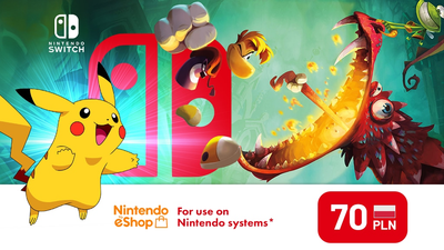 Карта пополнения Nintendo eShop Card 70 PLN