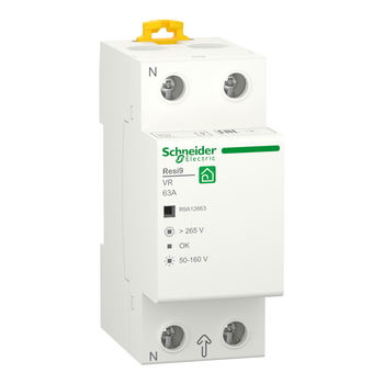 Реле напруги Schneider Electric RESI9 63A, 1P+N, 230 В, 50 Гц R9A12663
