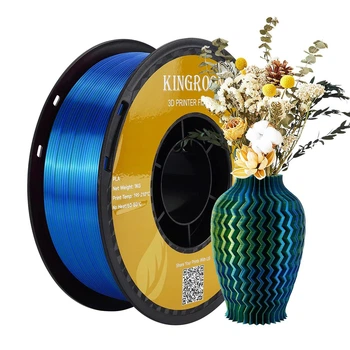 Пластик/філамент для 3D-друку Yellow/Green/Blue KINGROON PLA Silk , 1.75mm, 1kg