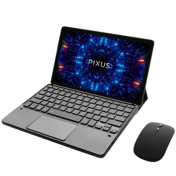 Клавиатура-подставка беспроводная Smart Keyboard + Мышка для Pixus Drive Ukr+Eng Black