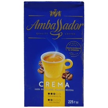 Кава мелена Ambassador Crema 225 г
