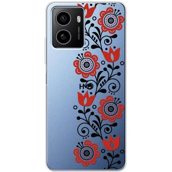 Силиконовый Прозрачный Чехол с Картинкой для HMD Pulse Plus Принт (Цветок) (62394-ysp137)