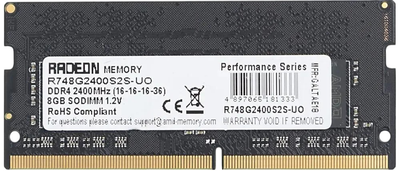 Pamięć RAM AMD SODIMM DDR4-2400 8192MB PC4-19200 Radeon R7 Performance (R748G2400S2S-UO)