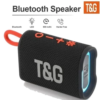 Портативная колонка TG-396 black Bluetooth