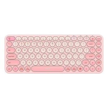 Клавіатура безпровідна Baseus K01A Wireless Tri-Mode Keyboard |EN, Bluetooth/2.4G, 2xAAA| Рожевий