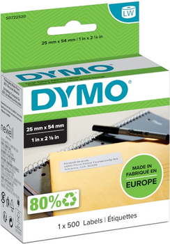 Etykiety adresowe dla drukarek Dymo Return 54 x 25 mm 500 naklejek White (S0722520)