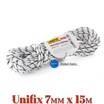 Веревка плетеная Unifix 7мм x 15м лодочная (699598)