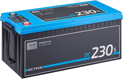 Аккумулятор AGM 12В 230Ач с экраном ECTIVE DC 230S