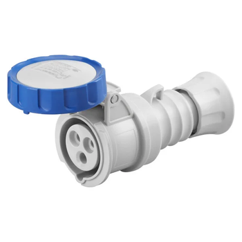 Силовая розетка 2P+E 16А 230В переносная IP67 синяя [GW62026H] IEC 309 HP GEWISS