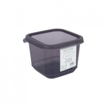 Емкость для сыпучих продуктов Violet House Transparent Black 0.5 л (0297 Transparent Black) (250058)