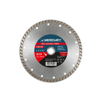 Алмазний диск TURBO 125 мм MERCURY