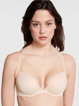 Бюстгальтер з Push-up з кісточками безшовний Victoria's Secret 927659920 36A Бежевий (1162046669)