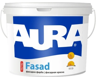 Фарба фасадна для стін AURA FASAD (біла В1) 7кг