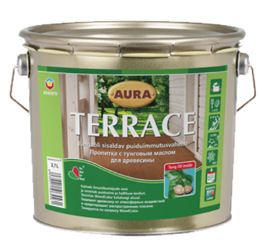 Масло атмосферостойкое для террас AURA TERRACE 2.7л