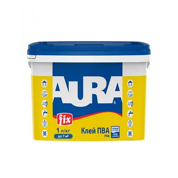 Клей вініл - ацетатний Aura Fix Pva контактний 1л