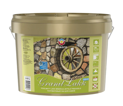 Лак акриловый декоративный для камня ESKARO GRANIT LAKK AQUA 2.37 л.